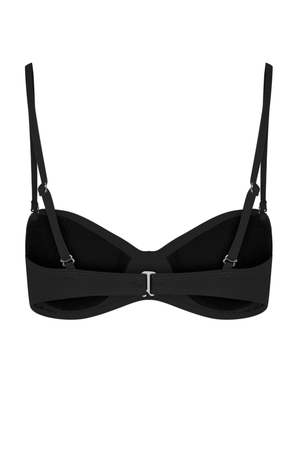 Black Bandeau Bikini Top