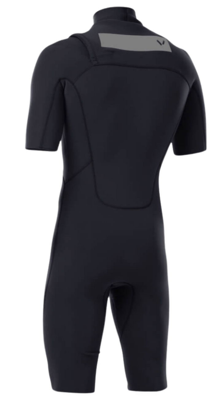 Mens Premium 2/2 Chest-Zip S/S Springsuit
