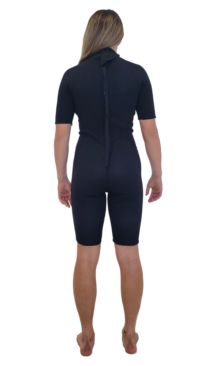 Womens Vital 2x2 Back-Zip Flatlock Springsuit